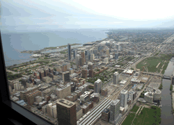 Chicago view from the Sears Tower